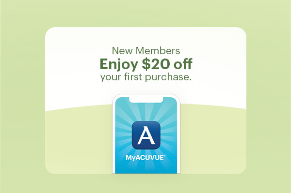 Join MyACUVUE® membership for S$20 off first purchase - infographic