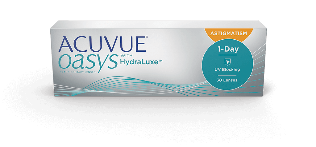 ACUVUE® OASYS 1-DAY with HydraLuxe™ Technology for ASTIGMATISM